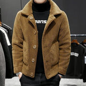 Jaqueta Masculina Acolchoada Inverno com Forro de Lã Dupla Face