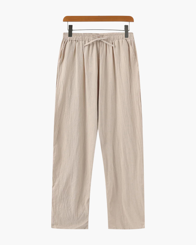 Calça de Linho Masculina Old Money — Elegância Atemporal