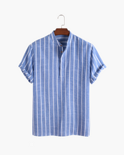 Camisa Listrada Masculina sem Gola