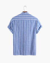 Camisa Listrada Masculina sem Gola