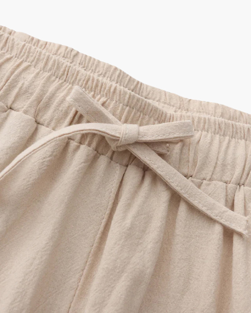 Calça de Linho Masculina Old Money — Elegância Atemporal