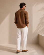 Camisa Gola Mandarim