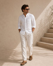 Camisa Gola Mandarim