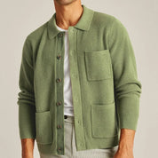 Cardigan Tricô Luxe Evergreen
