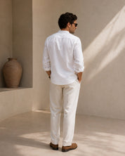 Camisa Gola Mandarim