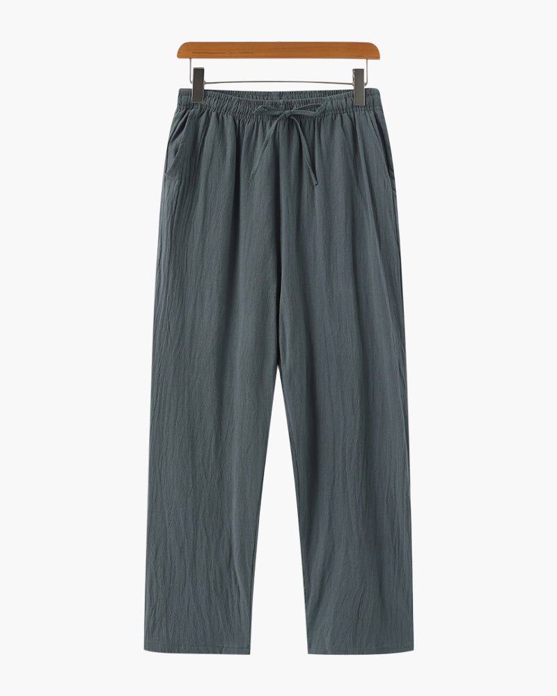 Calça de Linho Masculina Old Money — Elegância Atemporal