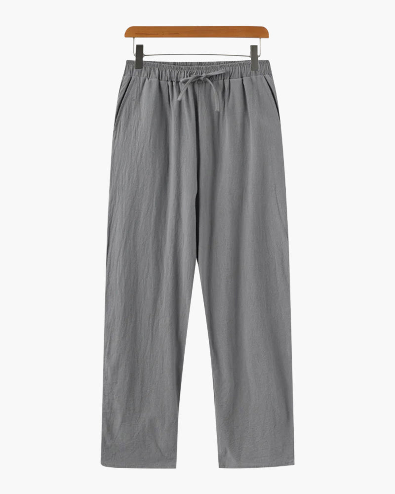 Calça de Linho Masculina Old Money — Elegância Atemporal