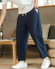 Cancún - Calça Pantalona em Algodão