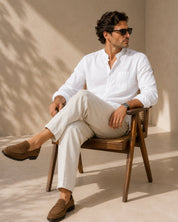Camisa Gola Mandarim