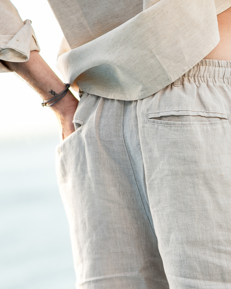 Casablanca - Shorts Premium em Linho