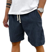 Shorts Calvin Veludo Cotelê com Cordão