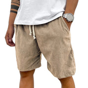 Shorts Calvin Veludo Cotelê com Cordão