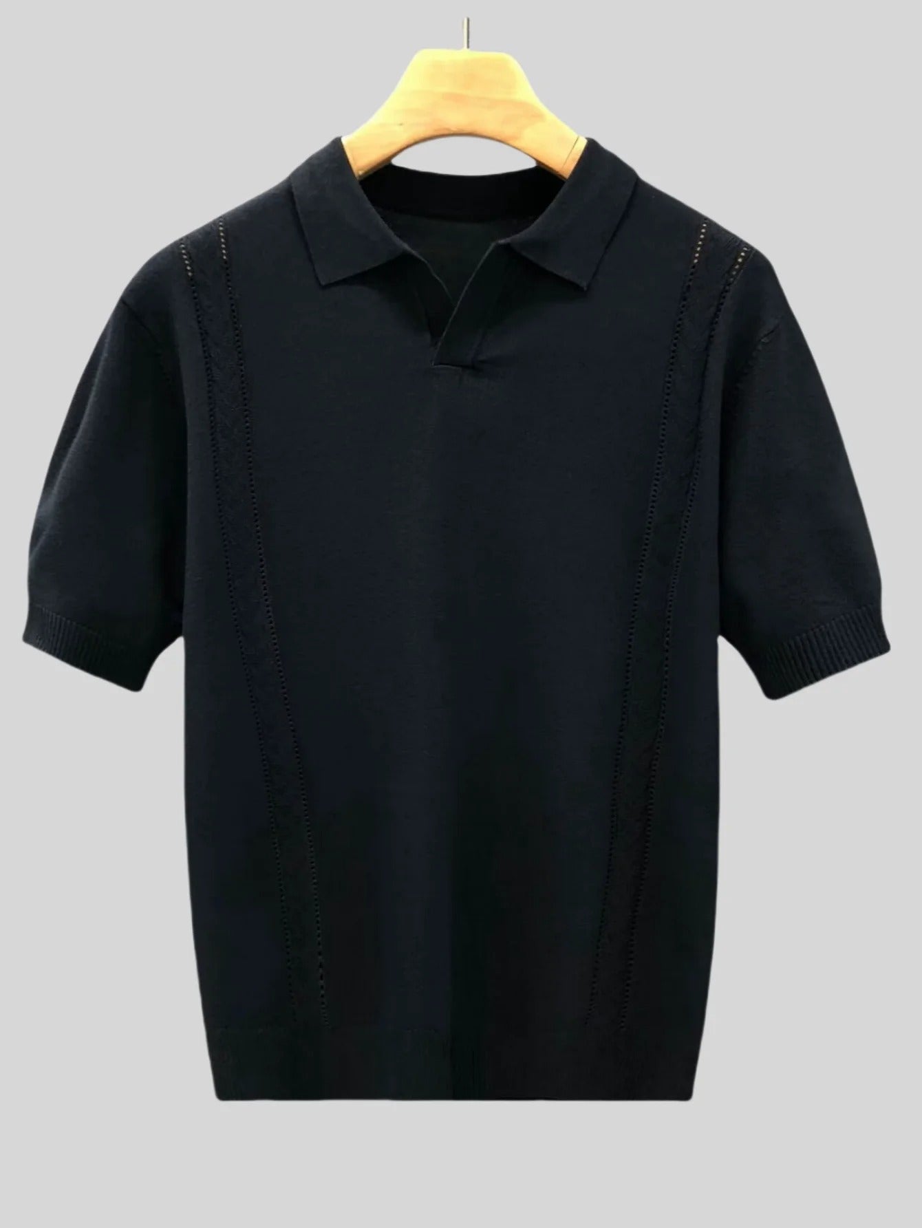 Polo Tricô Seda Gelada Branca