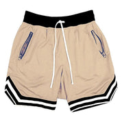 Shorts Esportivo com Cordão e Bolso Zíper