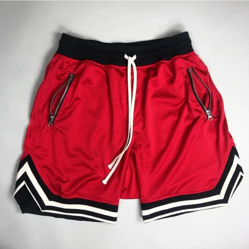 Shorts Esportivo com Cordão e Bolso Zíper