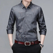 Camisa Estampada Resistente a Rugas