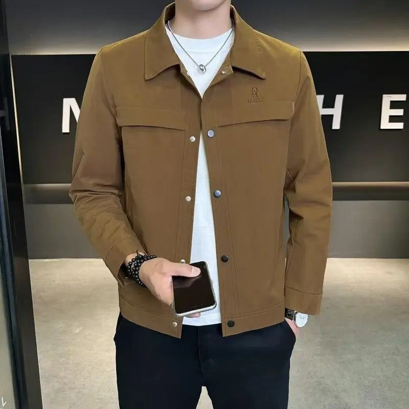Jaqueta Masculina Slim Fit Cáqui