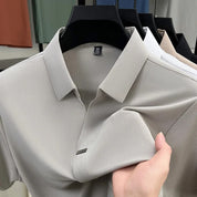 Polo Masculina Casual Cor Sólida