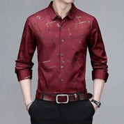 Camisa Estampada Resistente a Rugas