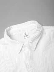 Conjunto Masculino Textura Ondulada Branco
