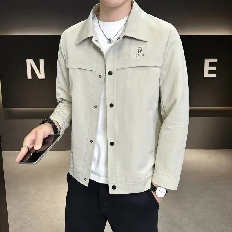 Jaqueta Masculina Slim Fit Cáqui