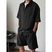 Conjunto Masculino em Linho Preto
