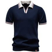 Polo Old Money Colarinho Contraste