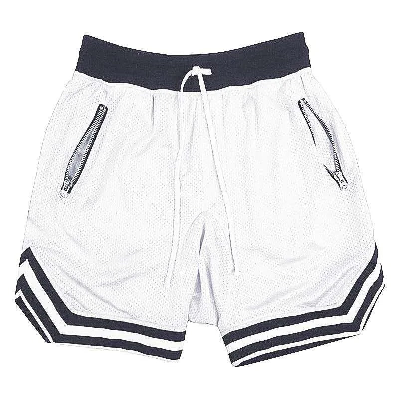 Shorts Esportivo com Cordão e Bolso Zíper