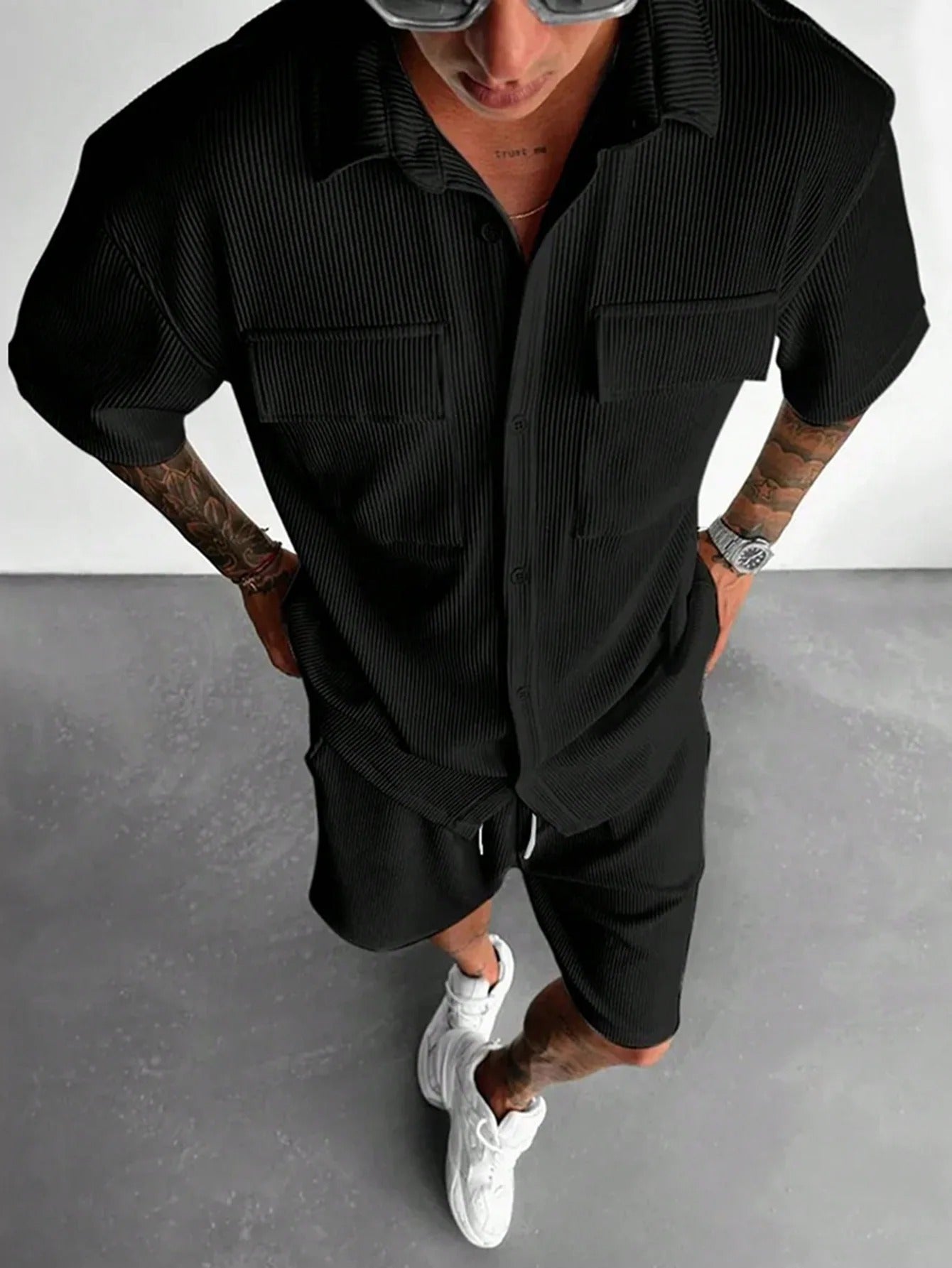 Conjunto Masculino Veludo Cotelê Branco