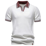 Polo Old Money Colarinho Contraste