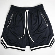 Shorts Esportivo com Cordão e Bolso Zíper